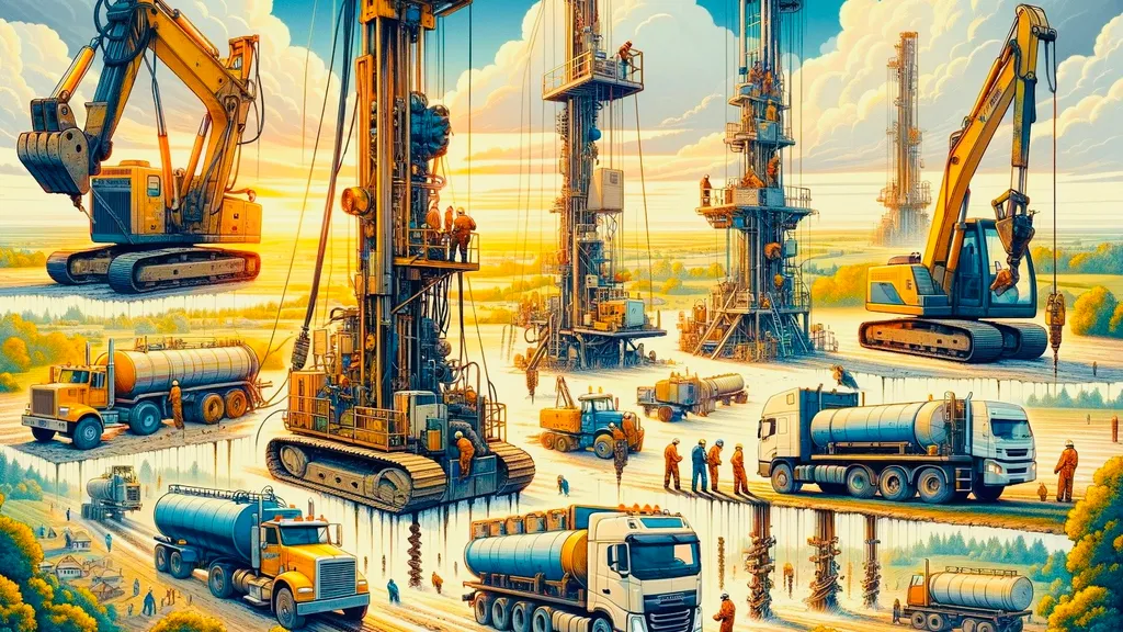 Water well drilling rigs